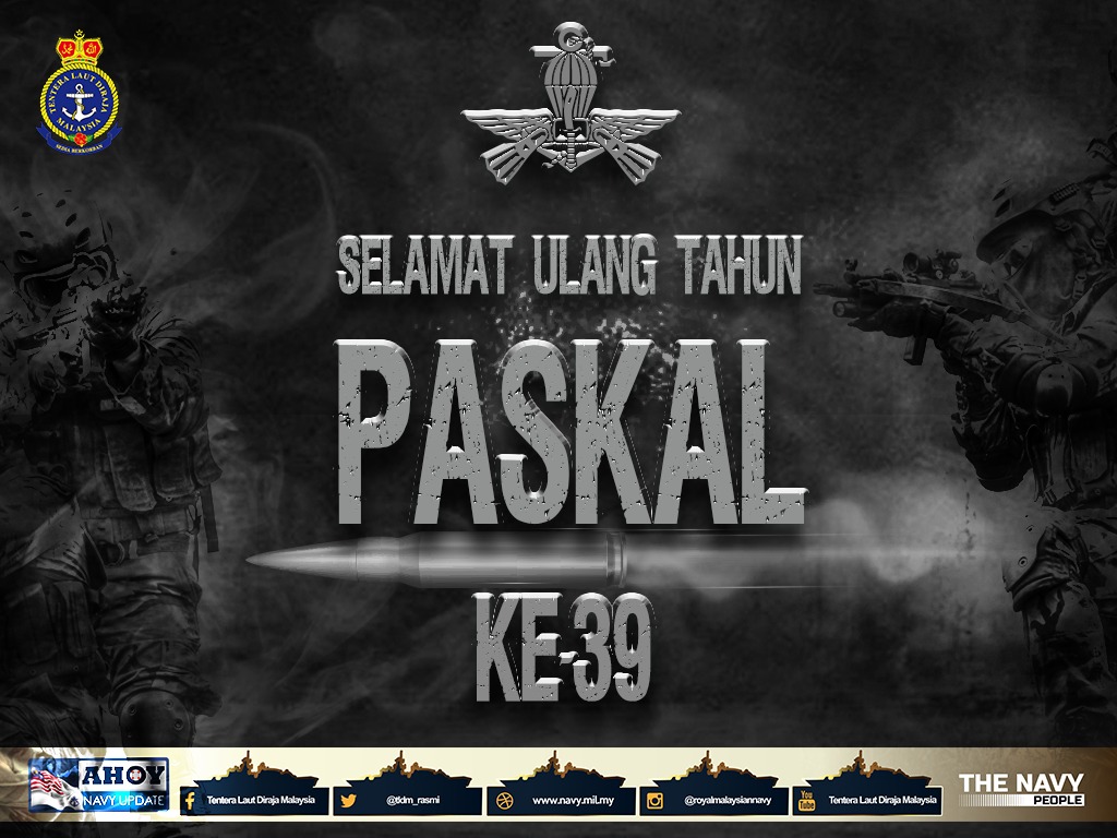 Sentiasa Yang Terbaik
Selamat menyambut ulang tahun ke-39 buat warga #PASKAL. 
Tarikh 1 Oktober 2021 akan melakar sejarah baharu buat <a href="/HQNSF/">HQ NSF</a> dengan pentauliahan KD PANGLIMA GARANG. 
Tahniah!
#SediaBerkorban 
#Profesionalisme 
#Kebanggaan 
#NavyPeople