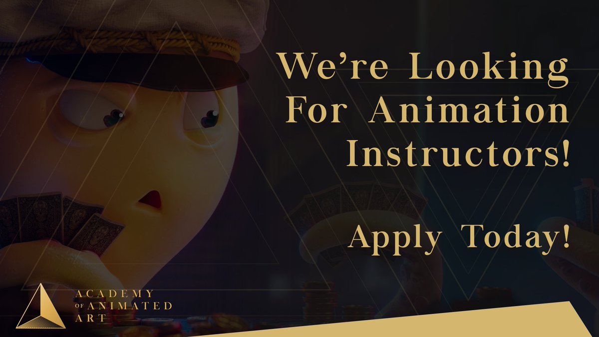 We are looking for #animation Instructors!! Come join the team that's already trained over 300 aspiring artists from around the world!!

Click here to apply:
forms.gle/m5CNRMkESHVwWM…

#animator #3Danimation