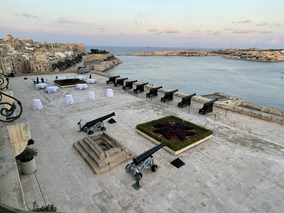 LondonFreemen's tweet photo. Thank you to Master Ann-Marie Jefferys for choosing such interesting excursions on the first full day of the Guild of Freemen holiday to Malta. We started with a fascinating tour of Valletta and St Elmo’s Fort and culminated in a spectacular dinner at the Saluting Battery https://t.co/ii0lKkwSNK