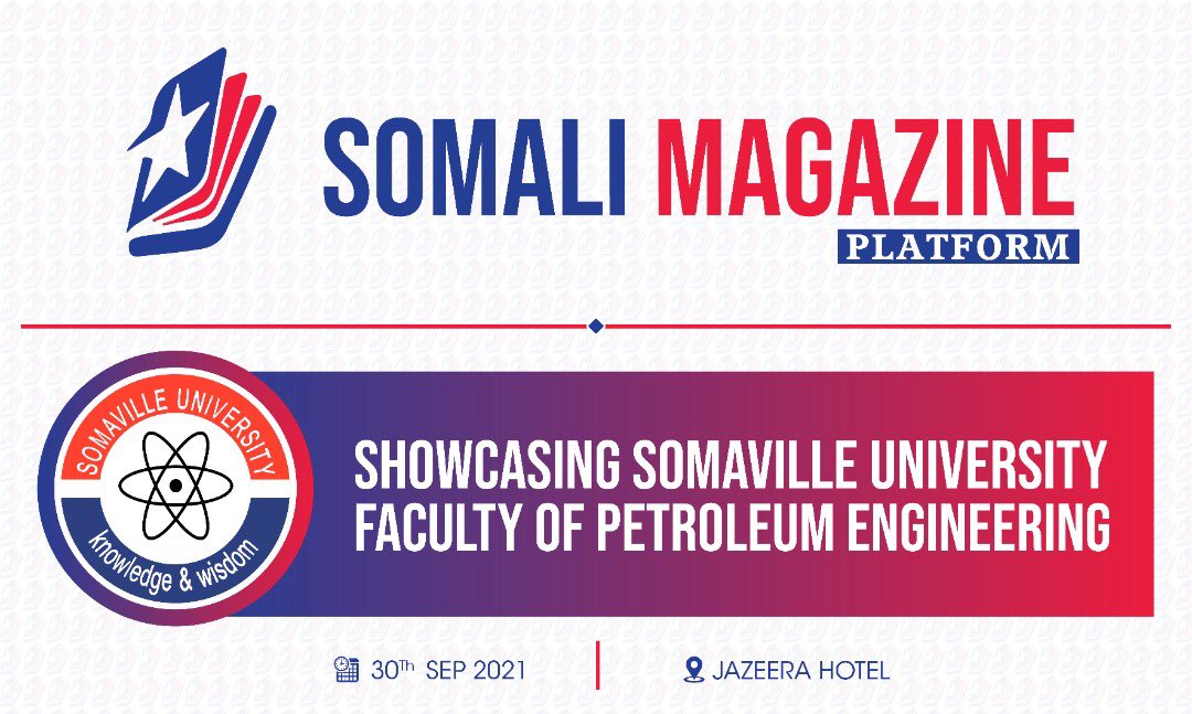 Sommagazine1's tweet photo. The beneficiaries of the first Somali magazine platform was somaville University’s faculty of petroleum engineering showcasing the development and Significance of the faculty to the Nation.
#SomavilleUniversity #Somalimagazine https://t.co/oKgUsk1ah6