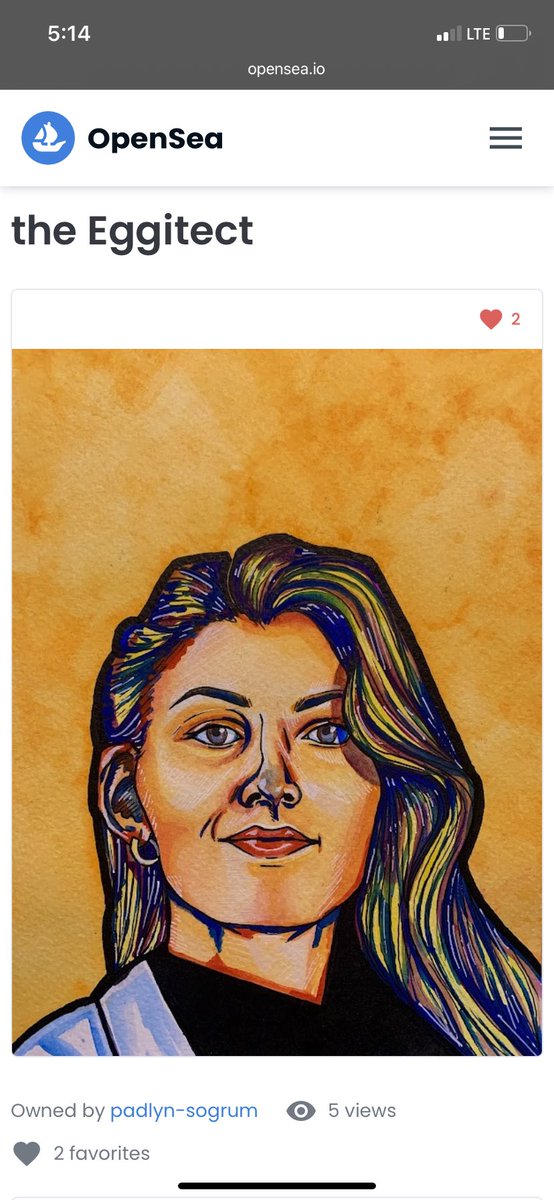 Just sold my first #NFT…the future for independent artists is bright ✨ #nftartists #nftart
