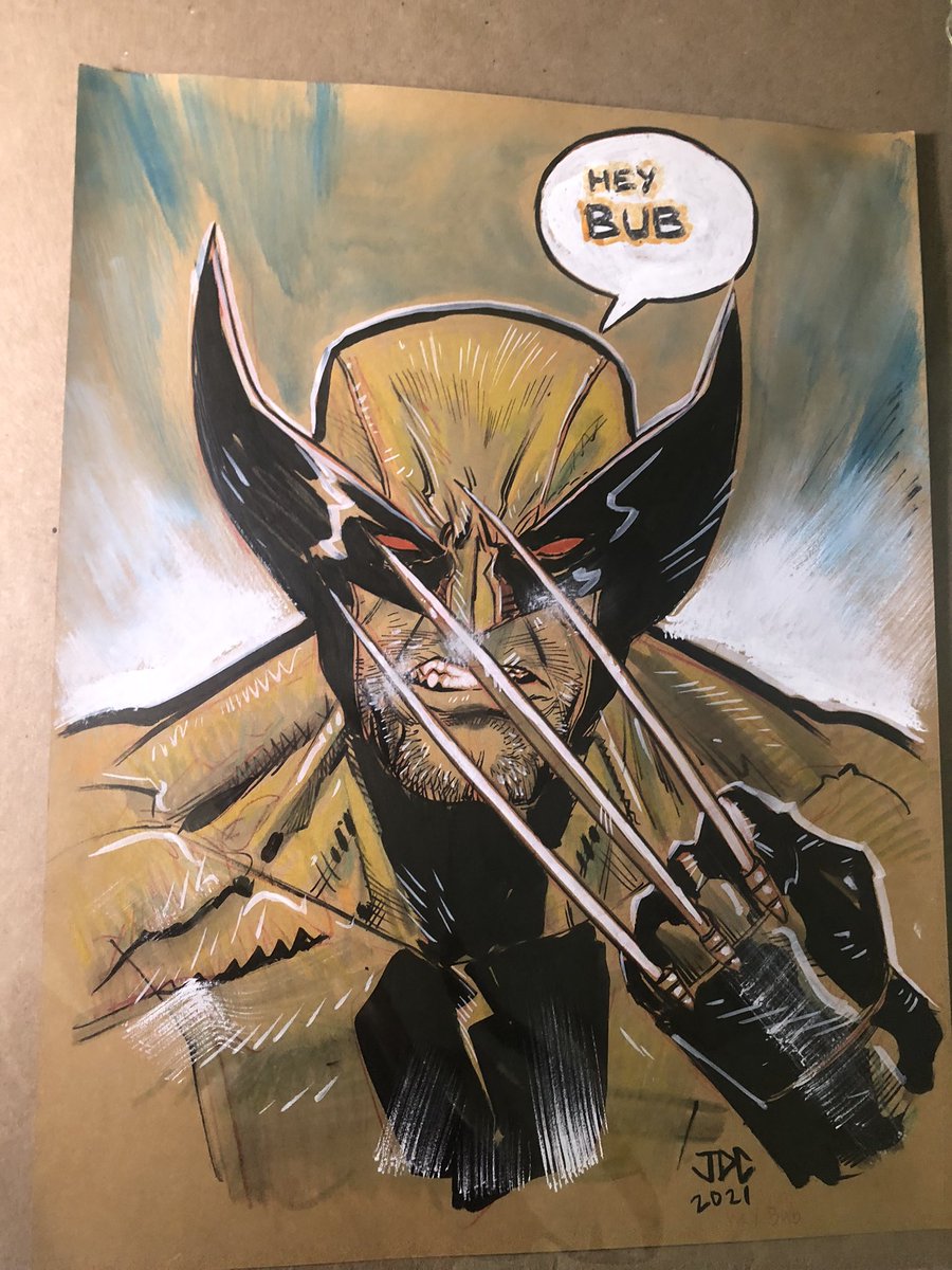 comixartconnect's tweet photo. @joshuacassara is an amazing talent and a kind soul. Love opening my new stack of art from him and seeing this surprise piece slotted in 😎😳🙏🏻❤️ #snikt #heybub #wolverine https://t.co/m7ZTljPeWp