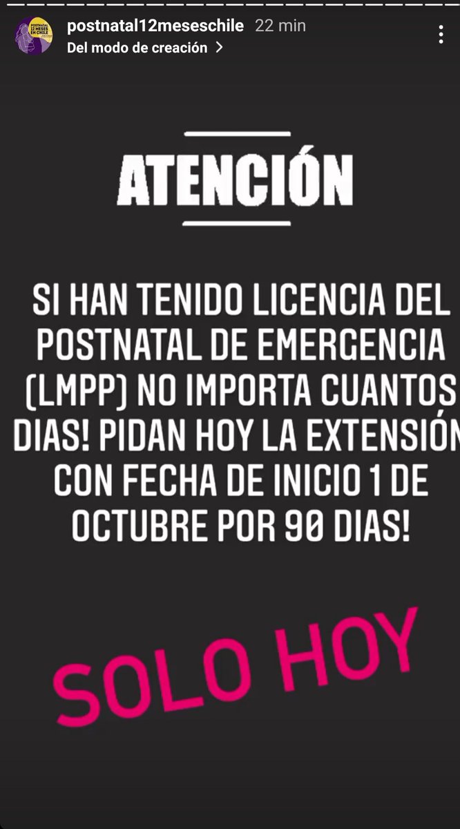 postnatal12M's tweet photo. ☢️ATENCIÓN
#Postnatal12MesesChile 💜✊🏾
#PostnatalDeEmergenciaEnAlertaSanitaria https://t.co/ZQ8NVg1VIP