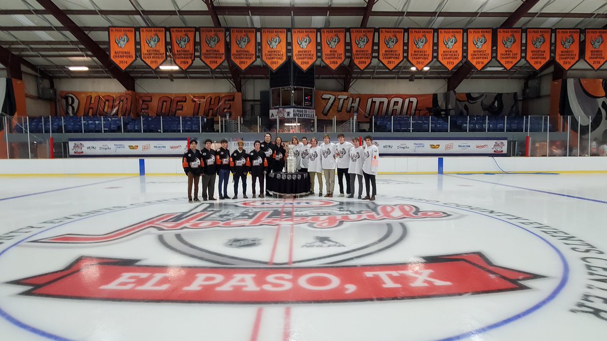 Surprising the <a href="/El_Paso_Rhinos/">Rhino Hockey</a> to kick off @nhl #krafthockeyville with the #stanleycup <a href="/DallasStars/">Dallas Stars</a> <a href="/ArizonaCoyotes/">Arizona Coyotes</a> <a href="/VisitElPasoTX/">Visit El Paso</a> <a href="/HockeyHallFame/">Hockey Hall of Fame</a>