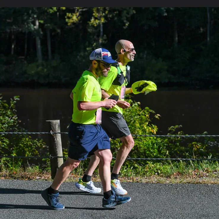CTRunner21's tweet photo. Thank you #HogsBackHalf for the pictures.  Thank you @dynamike169 for running with me.  Looking forward to running the 2022 race.  #RunWithAdam https://t.co/UvSuE24ubp