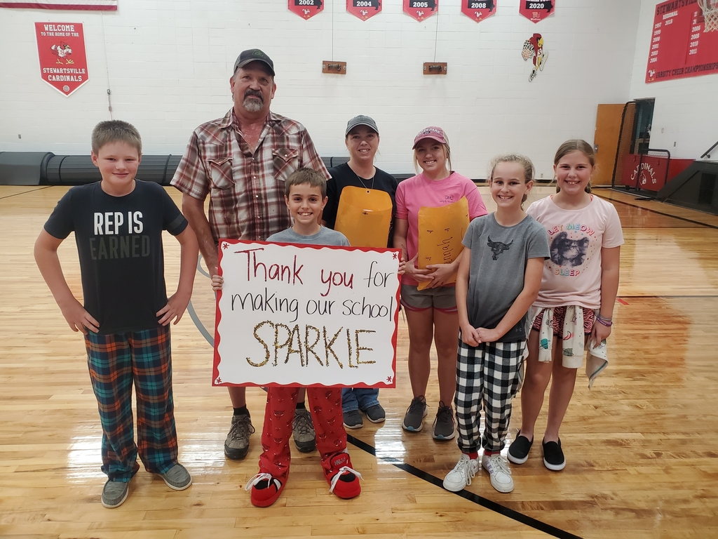 stewartsvilleC2's tweet photo. Happy early Custodial/Maintenace Appreciation Day to the best of the best. We are lucky to have these 3 amazing individuals to take care of our cleaning and repair needs. Thank you, Gene, Wendy, and Hannah. #TheNest #CardinalVictory https://t.co/zqKCo7gGk8