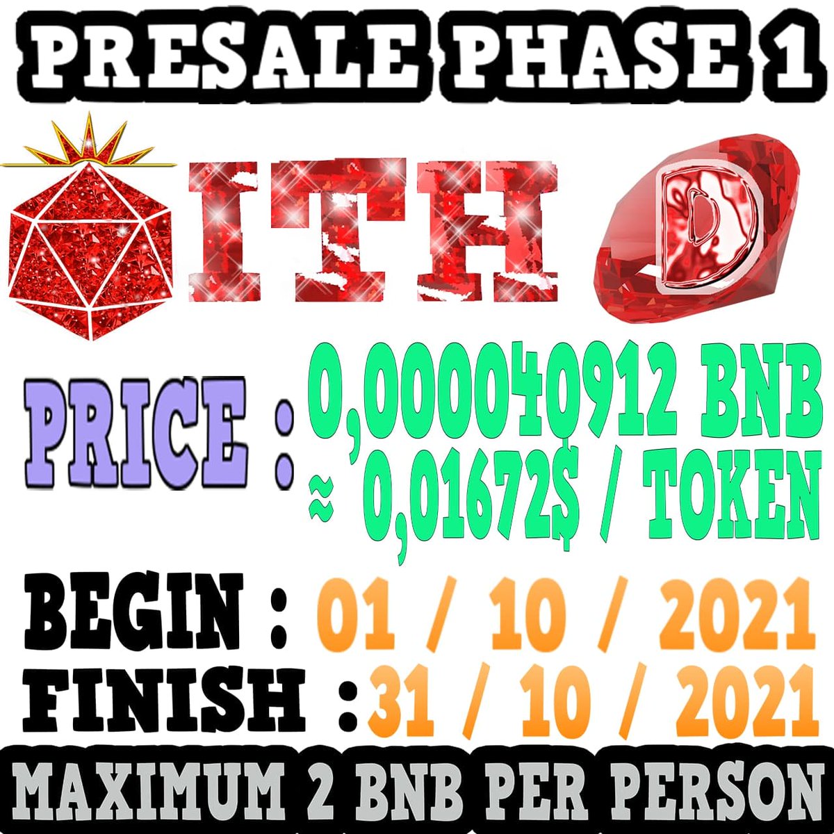 ITHDiamond's tweet photo. COMIENZA LA PREVENTA DE ITHD 
¡¡ NO TE PIERDAS ESTA OPORTUNIDAD !! 
https://t.co/Ybtlq6D62o https://t.co/32akS6EBi3