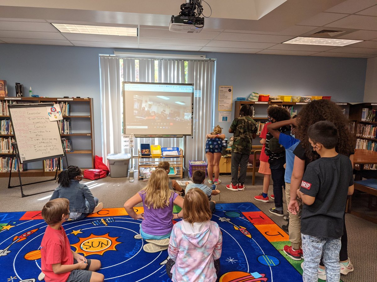The Global Read Aloud has begun!  Mrs. Gantt's class introduced themselves to our partners in Iowa.  We can't wait to discuss The Jumbies by @TraceyBaptiste with you!  <a href="/FVES_AP/">Fuquay-Varina ES</a> <a href="/wcpssdll/">wcpssDLL</a> @lisa_gantt <a href="/FuquayVarinaES/">FVES</a> #GRA2021