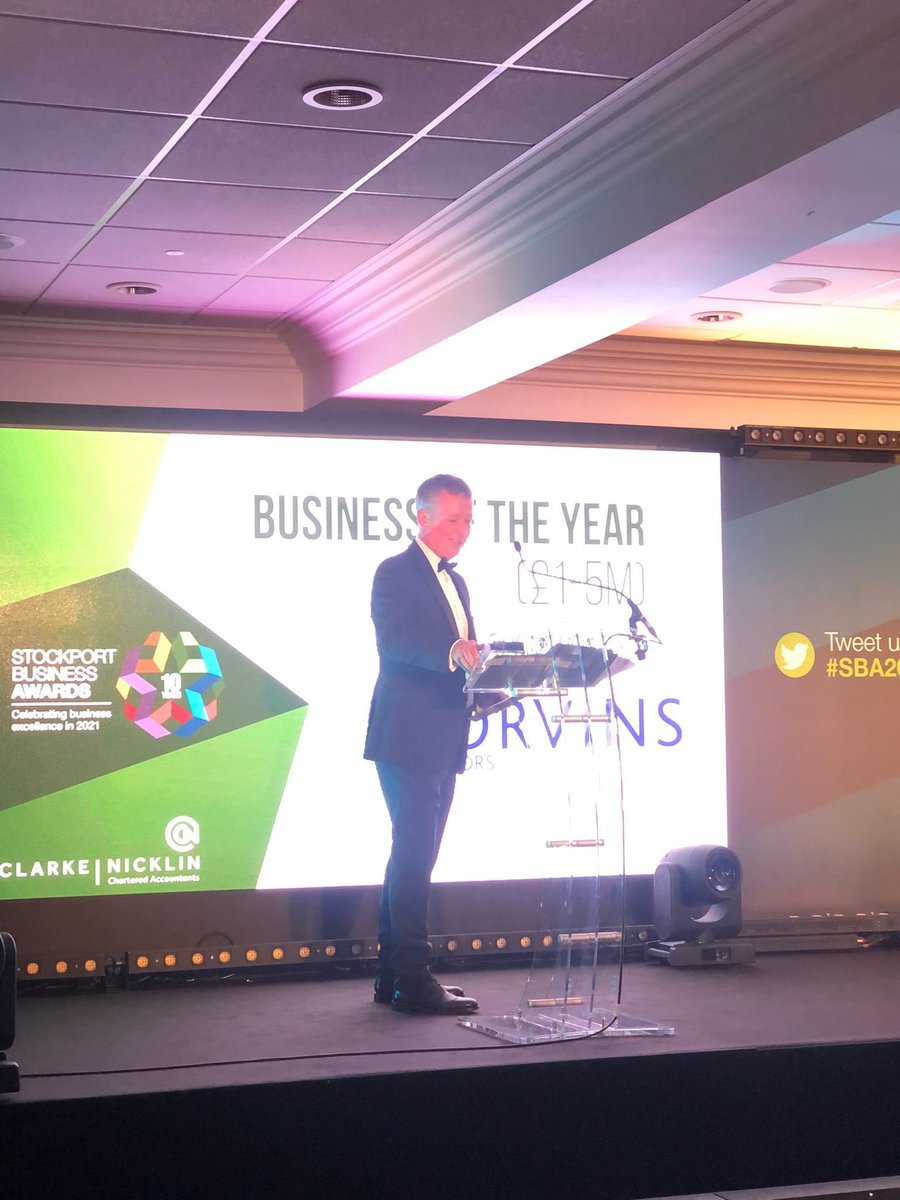 Gorvins's tweet photo. Congratulations to @papersaladcards on winning Business of the Year £1m to £5m from everyone here @Gorvins 
It’s an honour to sponsor this category where the quality of the submissions was outstanding.
Enjoy the rest of the evening @papersaladcards and go easy on the bubbles 🥂🍾 https://t.co/drJob0yT9r