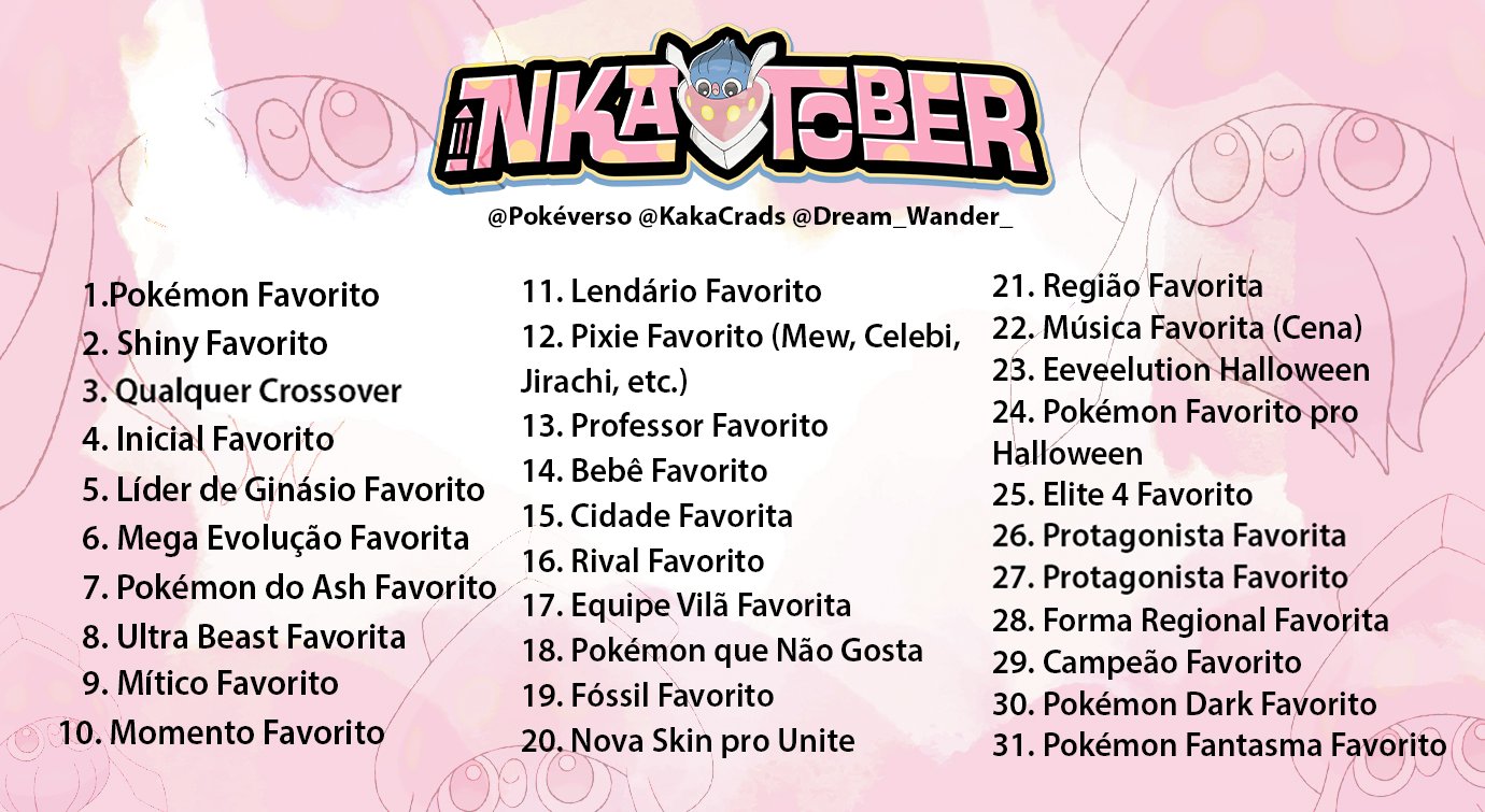 Os meus Pokemon iniciais favoritos de cada região 😁