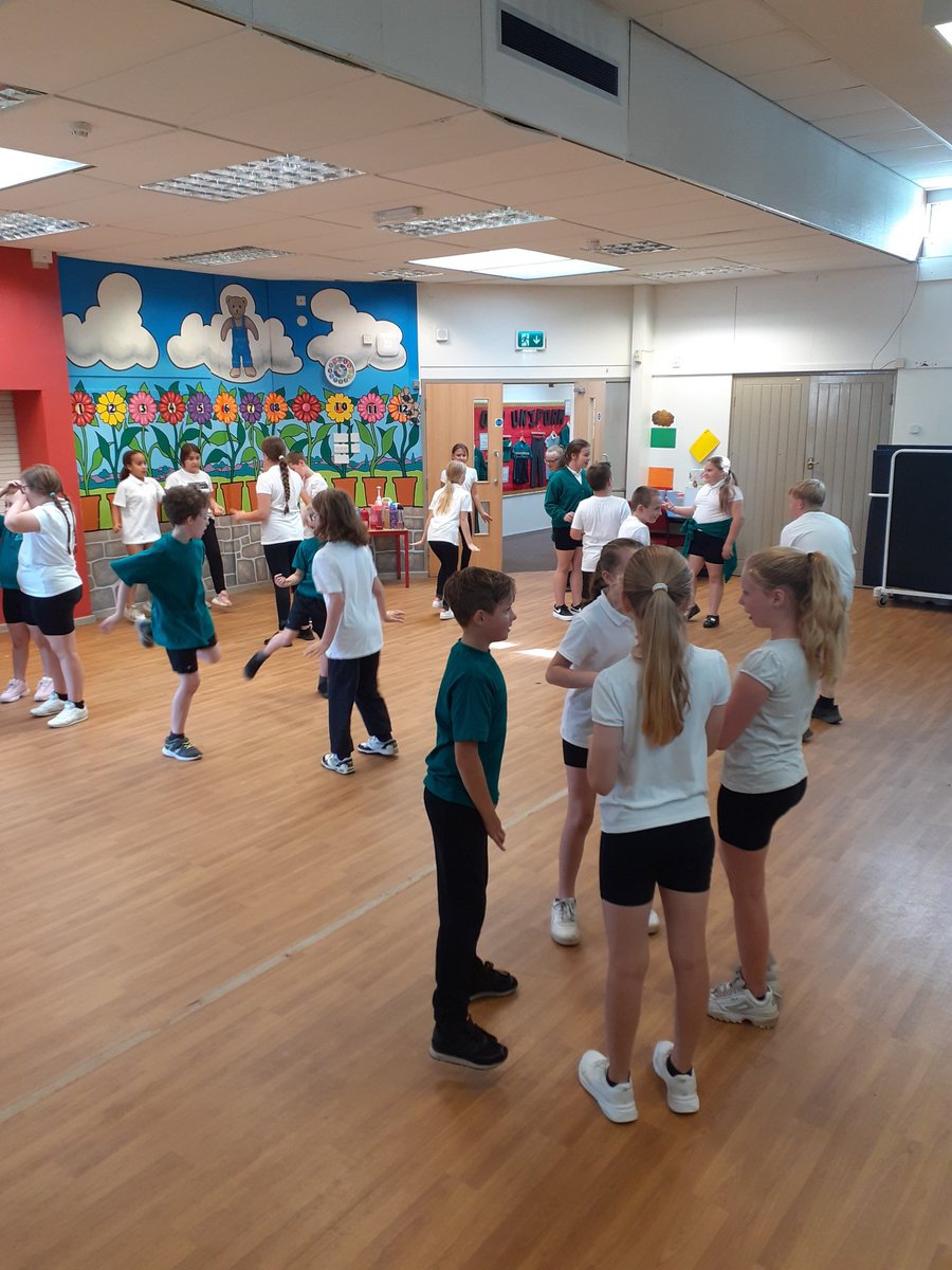 OakTree_Primary's tweet photo. Who needs Strictly when you've got Oak Tree? The Year 6's are learning how to Rock and Roll in dance. Lots of smiles and giggles!!! https://t.co/Onb6zvXYde