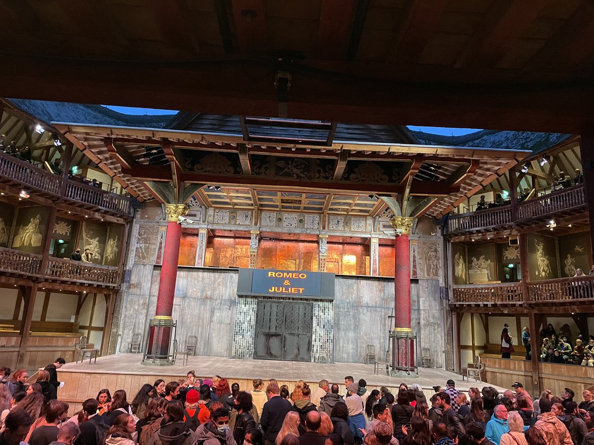 So good to be back at the Globe and such an amazing production of Romeo and Juliet <a href="/The_Globe/">Shakespeare’s Globe</a>
