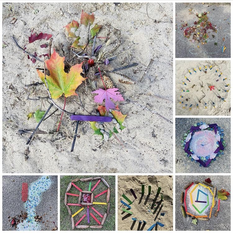 MrsJCorrigan's tweet photo. This has not only been a special day, but a week of learning. Students created ephemeral art as a part of our National Day of Truth and Reconciliation. #OrangeShirtDay @GlenCairnPS #TruthandReconciliationDay @OCDSB @CamilleWT_ocdsb @JBrettReynolds #EveryChildMatters #naturalart https://t.co/8PYkpIF263