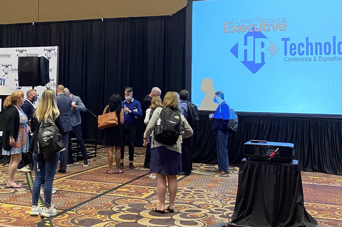 I wanted to tell my friends  ⁦<a href="/KyleLagunas/">Kyle Lagunas</a>⁩ ⁦<a href="/Madtarquin/">Madeline Laurano</a>⁩ (⁦<a href="/kris_dunn/">Kris Dunn</a>⁩ and ⁦<a href="/TimSackett/">Tim Sackett SCP,SPHR</a>⁩, too!) how awesome their panel was - but they got SWARMED immediately! The sign of a truly engaging session at #hrtechconf