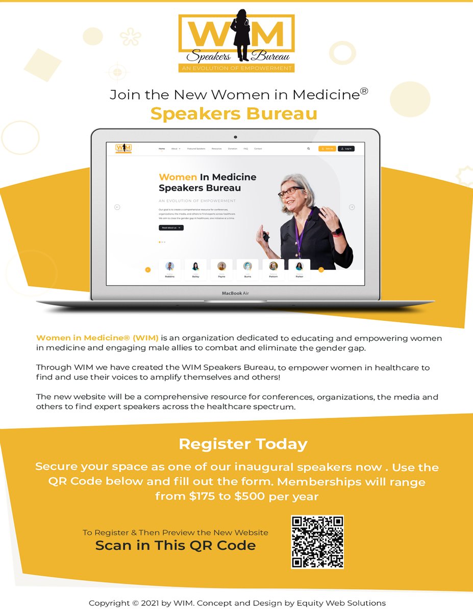 On the last day of #WomenInMedicineMonth I want encourage all #WomenInMedicine to sign up to be a part of the first ever #WIMSpeakersBureau. Our goal is to eliminate the phrase 'We couldn't find a qualified woman speaker.' #WIMStrongerTogether 

docs.google.com/forms/d/e/1FAI…