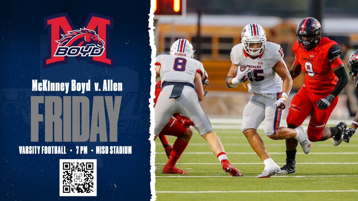 McKinneyISD Ath Dept (@mckisdath) on Twitter photo Alright <a href="/MBHSFootball/">MBHS Bronco Football</a> fans, there's a lot of talk about this game - show up big <a href="/Boyd_Red_Nation/">Red Nation</a> ! Alright <a href="/MBHSFootball/">MBHS Bronco Football</a> fans, there's a lot of talk about this game - show up big <a href="/Boyd_Red_Nation/">Red Nation</a> !