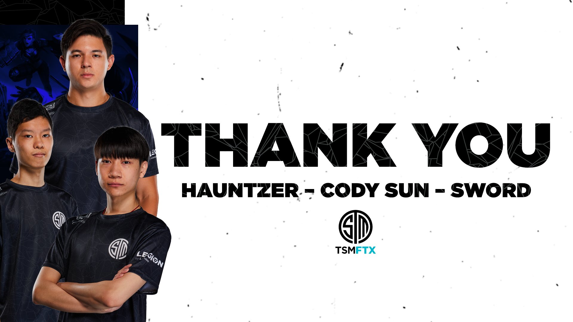 [情報] Sword、Cody Sun、Hauntzer 離開 TSM