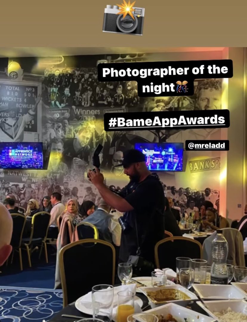 Photographer of the night📸 #BameAppAwards @MrLaddMedia