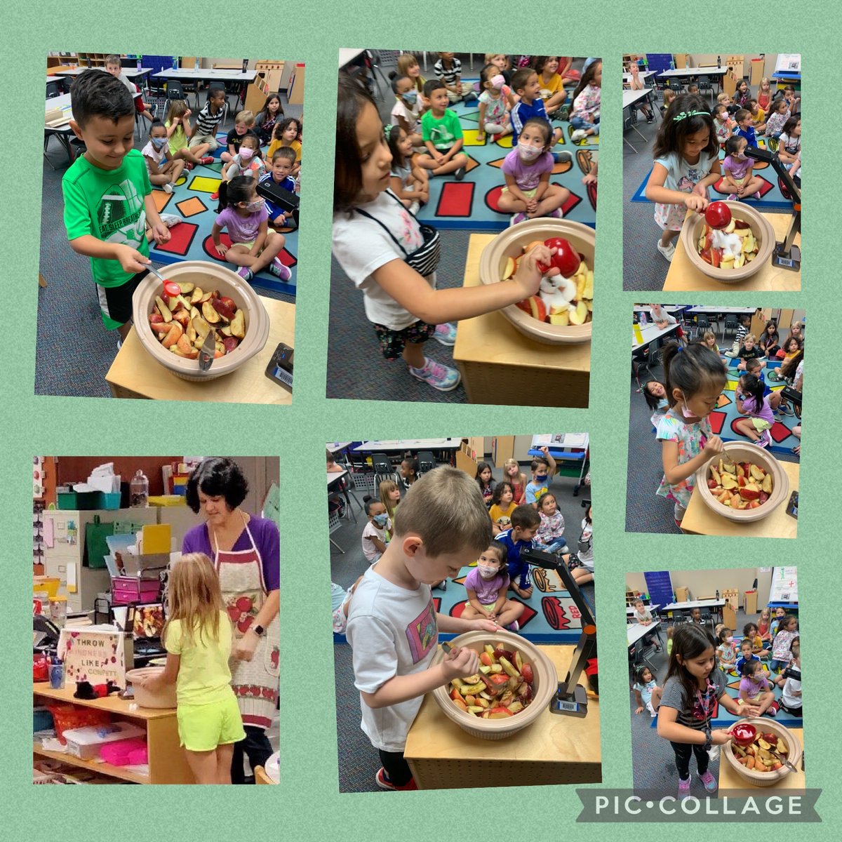 It takes a village to make applesauce! 🍎 ⁦<a href="/BlackBearkats/">Black Elementary</a>⁩