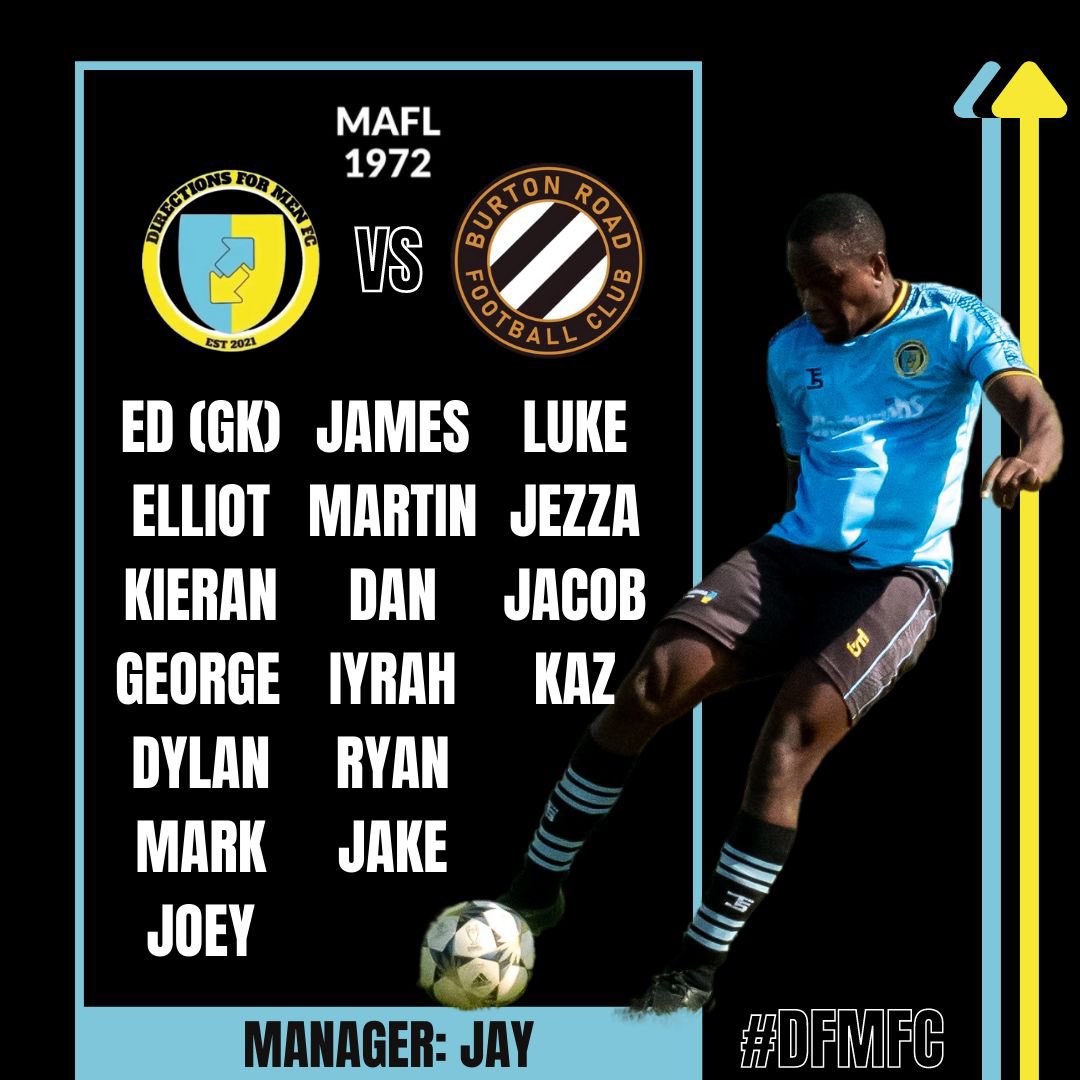 Squad for this weekends game <a href="/Directions4Men/">DirectionsForMen</a> we are ready!