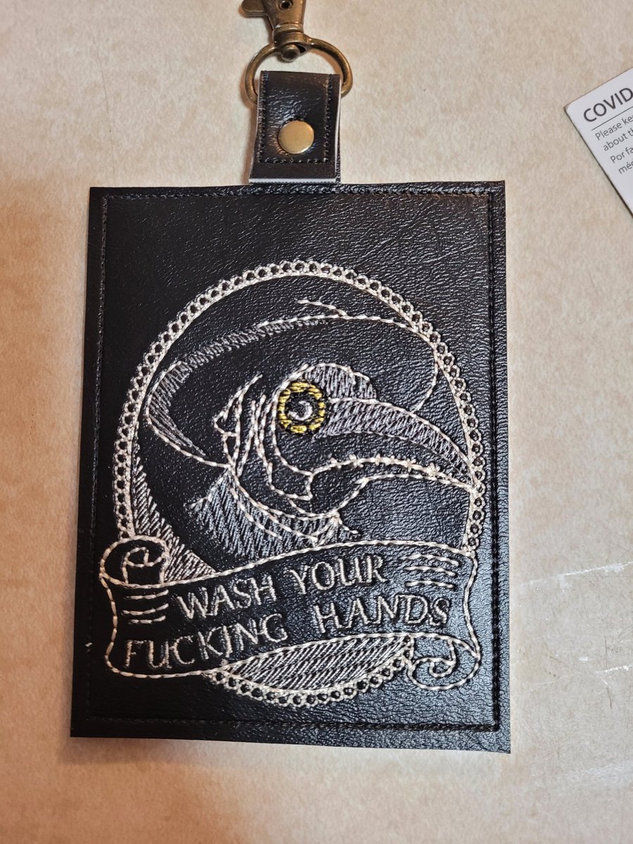 Got a vaccination card holder from LittleDumplingArts on Etsy!