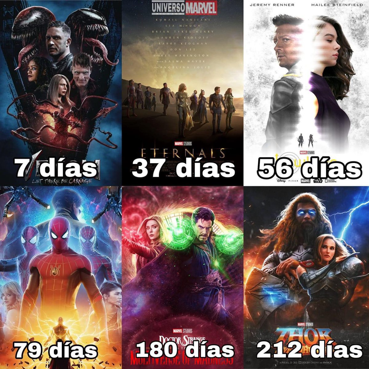 ElEspacioGeek's tweet photo. Esta es la mejor noticia del día con todo lo que se viene para Marvel en pocos días… #Marvel #UCM #Venom #Spdierman #DoctorStrange https://t.co/FygGFt0f7Y