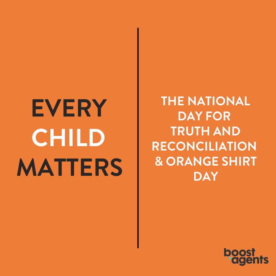 boostagents's tweet image. Today is #OrangeShirtDay2021  and the very first National Day for #truthandreconciliation  

Today, and every day, we stand in solidarity with the Indigenous Peoples of Canada. #EveryChildMatters