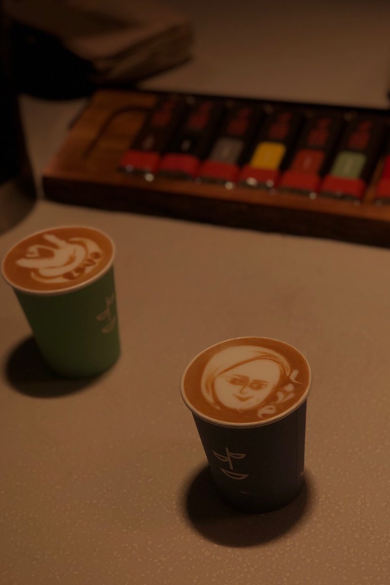 Az_def7's tweet image. بمناسبة  #اليوم_العالمي_للقهوه
يفوز بافضل ارت شفته من كوبر كب  @CoppercupSa 😍😍😍