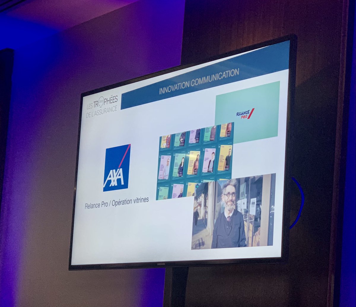 sophieChabanas's tweet photo. Le programme #RelancePro #AXA & l’opération #Vitrines récompensés également sur le podium @Les_Trophees ! Fière et heureuse de cette nouvelle récompense pour tous ceux qui ont oeuvré avec nous mais aussi pour les Agents et clients Pros qui nous ont fait confiance @NumssR #OneAXA https://t.co/7D4W6vsbT2