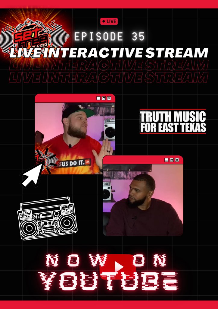 SetFreeRadio1's tweet photo. This week’s episode is now on YouTube!! Check out our dope convo where brother Jermaine brought the 🔥 and some banging brand new music to check out from @ToreyDShaun, @ABDaDisciple, @ThisIsGS and more! #SetFreeRadio #chh #Gospel #radioshow #Christianrap
https://t.co/BpM8tsMs1A https://t.co/IrRR2Scm09