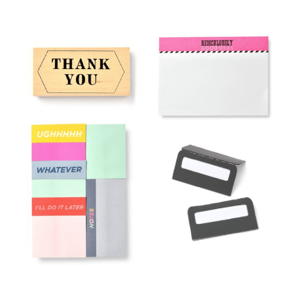 The Back to Basics Sale continues! Keep it together with all of the little extras - take 40% off clips, sticky notes &amp; stamps this week.
.
bit.ly/3kRRVyf
