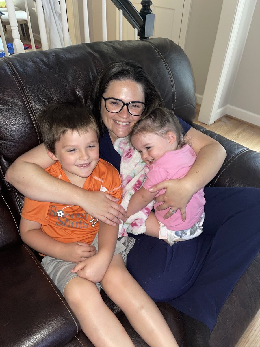 To anyone interested in a competitive surgical subspecialty but concerned about having a family- I’m a nsgy intern with two kids. I’m happy. My kids are happy. My husband is happy. Do what you love. #neurosurgerymom #womeninneurosurgery #ILookLikeASurgeon #UncNeurosurgery