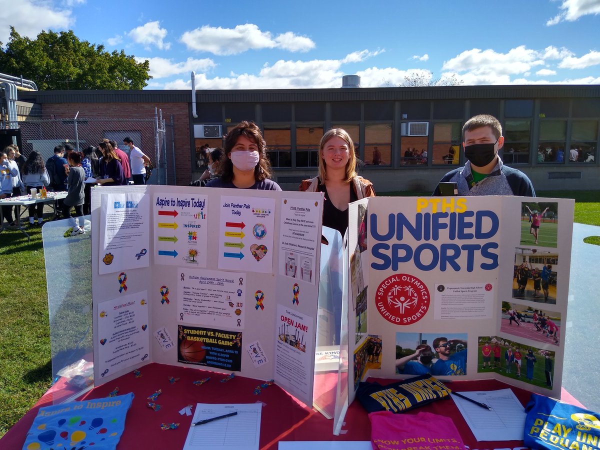 JLefebvrePTHS's tweet photo. Great turnout for Unified Sports and our partner clubs at the student activities fair! Thanks to all members who assisted and looking forward to a very active and inclusive school year! @pthsnation @AthleticsPTHS @RichHayzler @BrianSilipena @PTHSYearbook_ @_pantherpress https://t.co/C8YSpXG9xD