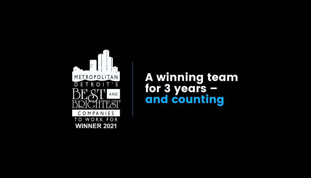 SSDMagency's tweet photo. For the third year in a row, SSDM was named one of Metro Detroit’s Best and Brightest Companies to Work For. We like to think that “Culture is King,” so, when we win awards based on our team members' feedback, we’re pretty freakin’ honored. https://t.co/m4YTyDhJ72 #TheBB https://t.co/XFhRSZnYrs