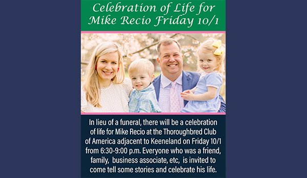🍻 Tonight, we raise a glass (or 2, or 3, or...) for Mike.
We'll see you at the Thoroughbred Club, 6:30-9 pm.