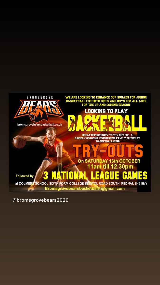 BearsBromsgrove's tweet photo. 🐻🏀Become A Bear🏀🐻 https://t.co/FnbEdPHazJ