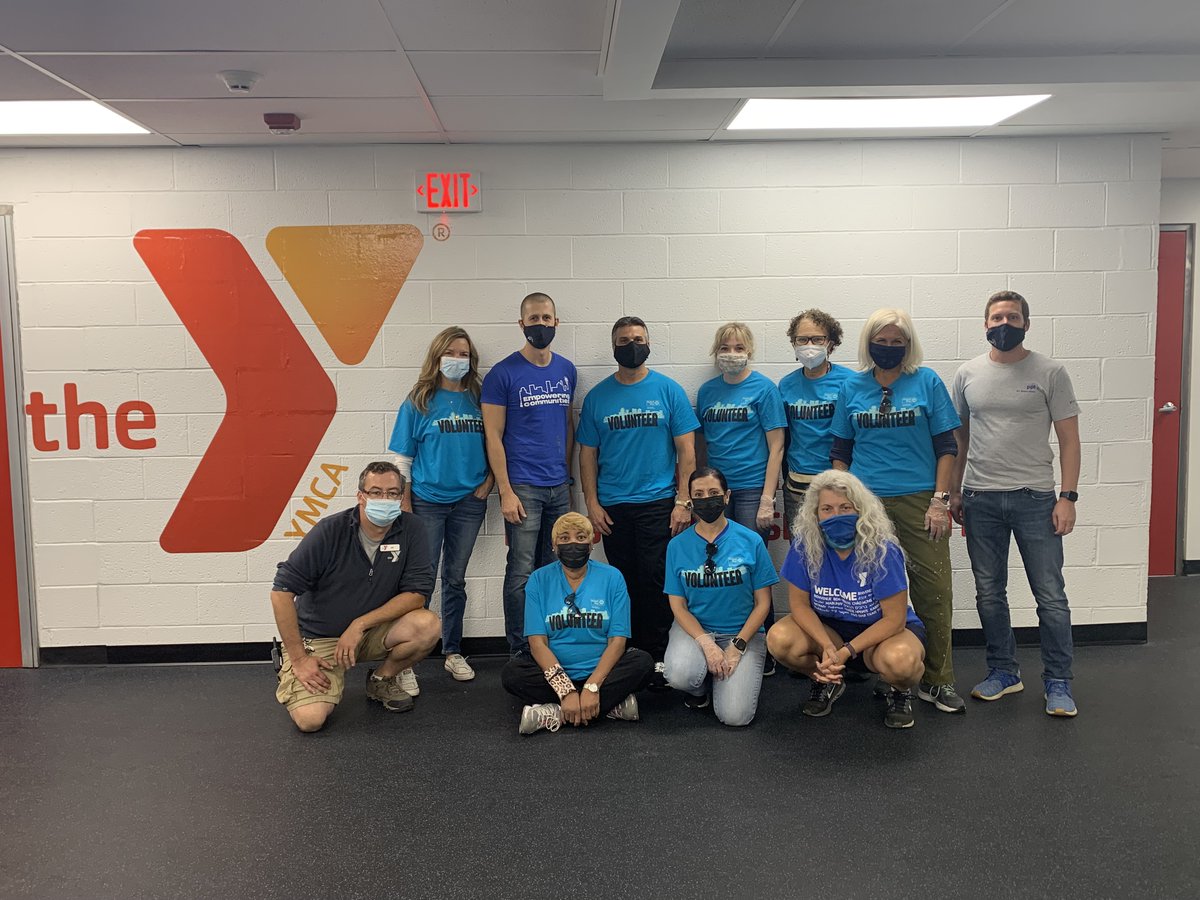 GV_YMCA's tweet photo. It was a great day at the Y! We welcomed volunteers from @AndesaServices,  @kobfireprotect, @Met_Ed, &amp; @PPLCorp for the @UnitedWayGLV &amp; @VolunteerLV #DayofCaring to help improve our Y facilities. Thank you for your kindness &amp; dedication to make our community a better place! https://t.co/ogbojd3Ztp