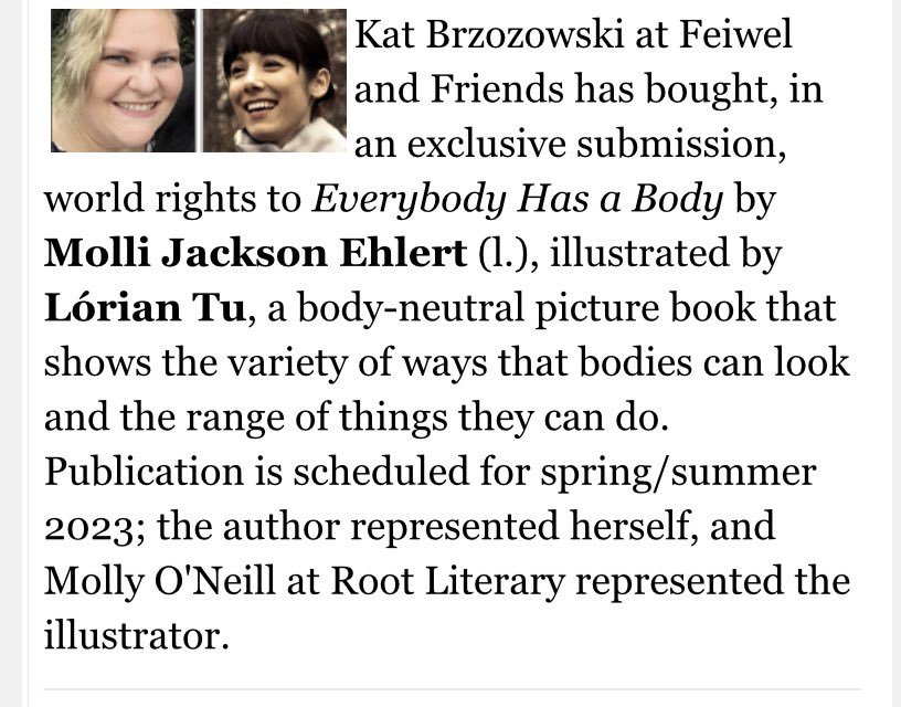 I am BEYOND excited for this book by @mollijehlert with art by @LorianTuBooks. When a friend asked me for a book about all the different ways bodies look, Molli dreamt one up. I can’t wait for you to read it. Ty @molly_oneill for finding us the perfect artist!