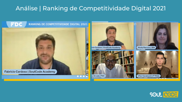 SoulCodeAcademy's tweet photo. O SoulCode Talks desta noite foi diferente e estava imperdível!
Hoje, o cofundador e CEO da SoulCode Academy, Fabricio Cardoso, participou de uma live promovida pela @fundacaodomcabral e analisou o Ranking de Competitividade Digital 2021.
#SoulCodeAcademy #TNTEnergyDrink https://t.co/kARu2SiOkQ