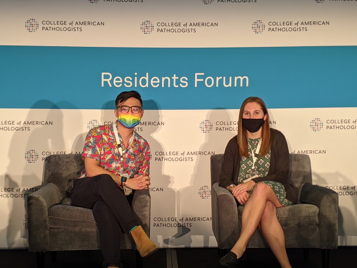 UofUPathRes's tweet photo. Thank you to Matt Luo, MD @Mattcrophage and Nikki Leonard, MD for participating in the #CAP21 Resident Forum!
#PathTwitter https://t.co/C6N8KmImTY