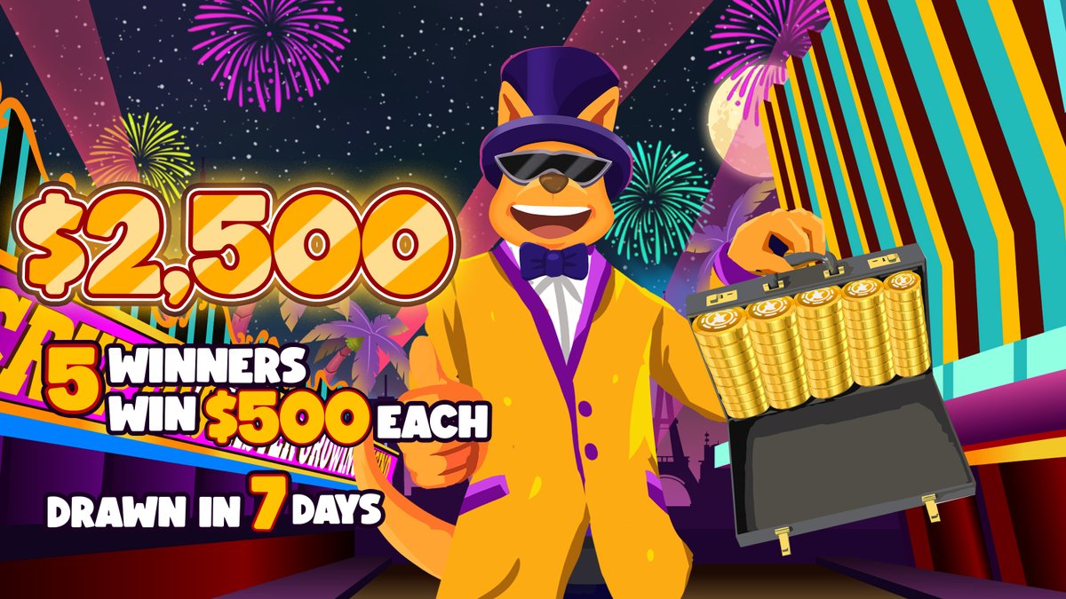 Roobet's tweet image. $2,500 Giveaway! 

5 Winners - $500 EACH!

-Follow
-Like and RT❤️
-Tag 2 friends
-Comment your Roobet Username🦘

Winners announced in 7 days ⏳

Crypto's Fastest Growing Casino: roobet.com