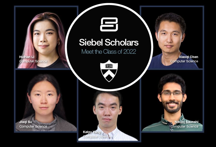 Princeton University (@princeton) on Twitter photo 5️⃣ <a href="/PrincetonCS/">Princeton Computer Science</a> graduate students have been honored with 2022 @SiebelScholar awards, which recognize the most talented students in business, computer science, bioengineering and energy science. #SiebelScholars
Congratulations! bit.ly/3CWfPi4 5️⃣ <a href="/PrincetonCS/">Princeton Computer Science</a> graduate students have been honored with 2022 @SiebelScholar awards, which recognize the most talented students in business, computer science, bioengineering and energy science. #SiebelScholars
Congratulations! bit.ly/3CWfPi4