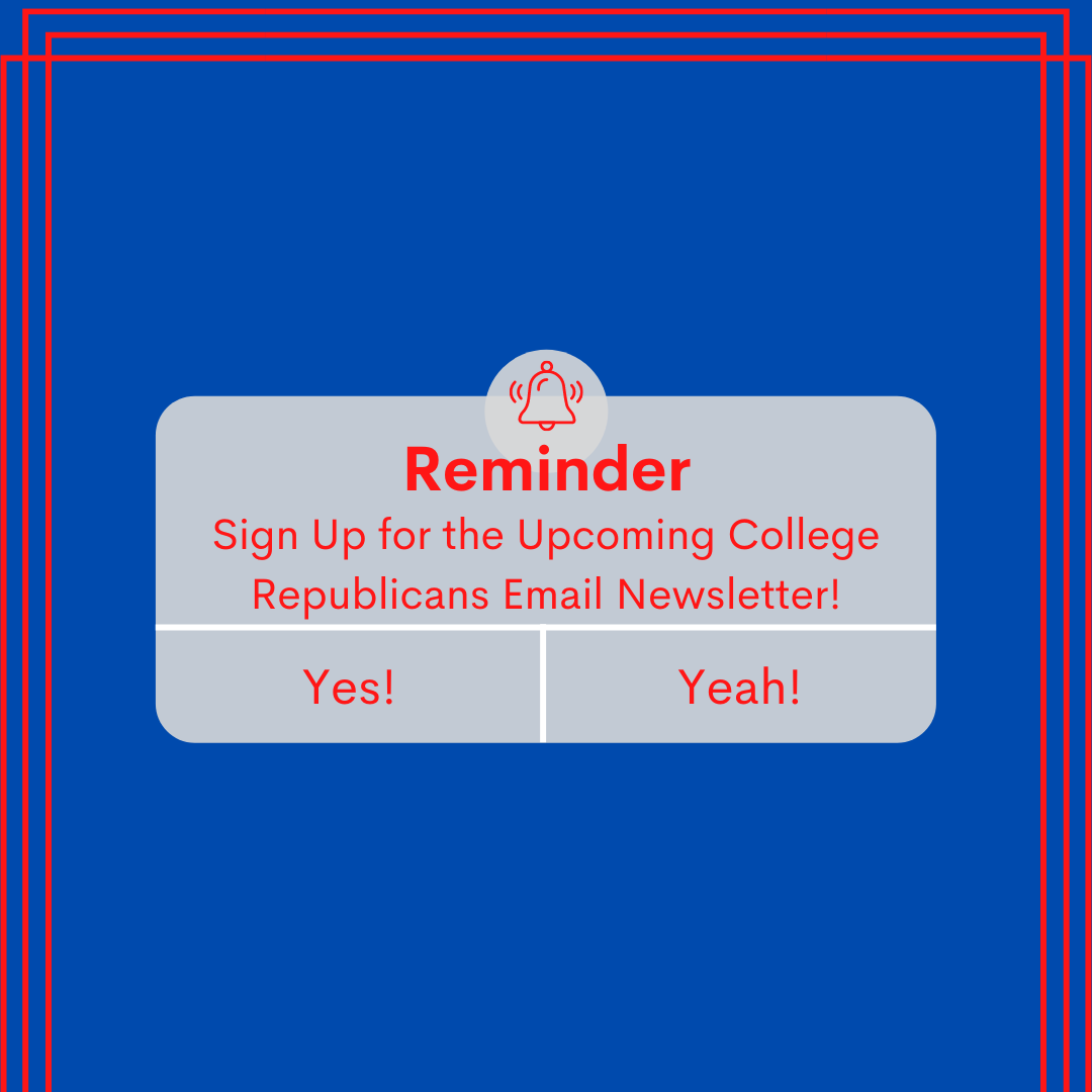 theCRSC's tweet photo. Make sure you sign up for the soon-to-launch College Republicans of South Carolina email newsletter! This is a resource for all college-aged Republicans, featuring internships and fun events across the state, and is something you won’t want to miss! Link in our bio. https://t.co/F6mMM9AFKK