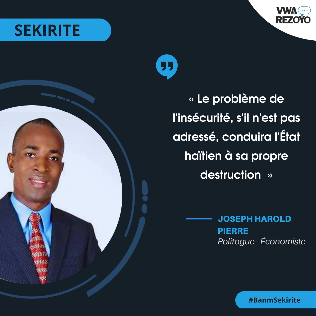DaphneyEstivene's tweet photo. "L'INSÉCURITÉ MET EN PÉRIL L'ÉTAT HAÏTIEN"

@DrArielHenry @leoncha72300154 @pnh_officiel  @jharoldpierre 

#BanMSekirite
#OnlineCampaign
#VwaRezoYo https://t.co/vzeTwYKT3j
