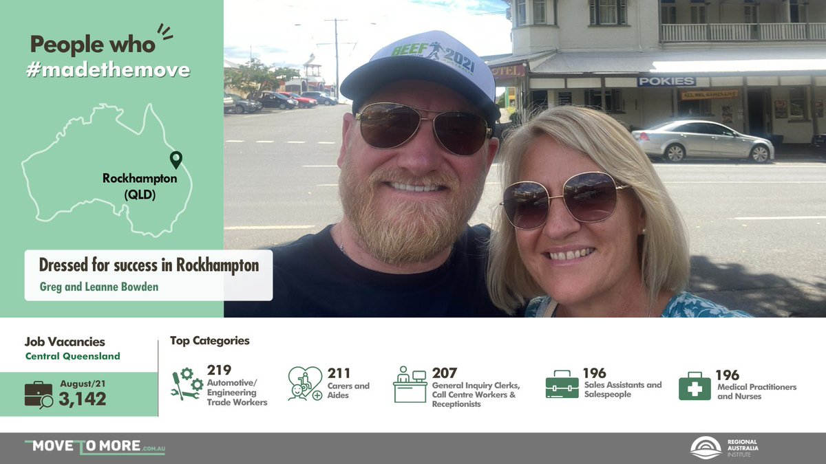 RegionalAus's tweet photo. Rockhampton is not only Australia’s Beef Capital. It’s the place to find the best jeans and a high-powered job https://t.co/YqAH49nudY
@RRCouncil #ExploreRockhampton #MoveToMore #RegionsRising #TheGoodLife #RegionalLiving #RegionalAus #MadeTheMove #fashion https://t.co/jpZv4jdXWZ