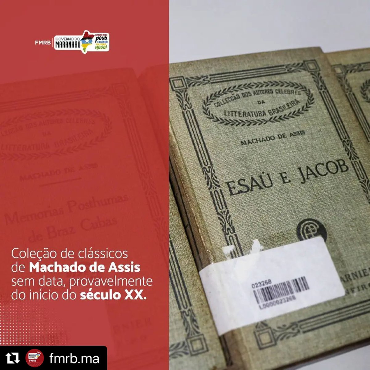 RubenilsonSoar1's tweet photo. Por determinação do nosso Presidente @FelipeCCamarao, estamos digitalizando as mais de 2 mil obras raras da nossa Biblioteca Padre Antônio Veira, que em breve estarão disponíveis para pesquisa virtual.
.
.
#fmrb #ConventoDasMercês #biblioteca #livros #literatura #CulturaMA https://t.co/eTGesSbcxs