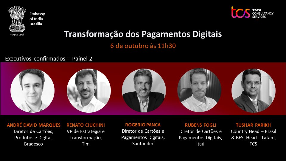 TCS_Latam's tweet photo. Dia 6 de outubro às 11h30, reuniremos autoridades e especialistas do setor de pagamentos para nosso novo webinar sobre Transformação dos Pagamentos Digitais! Não perca! Registre-se aqui: https://t.co/GDvbNahRLX #TCSWebinar #PagamentosDigitais https://t.co/2e6kGtEpBI