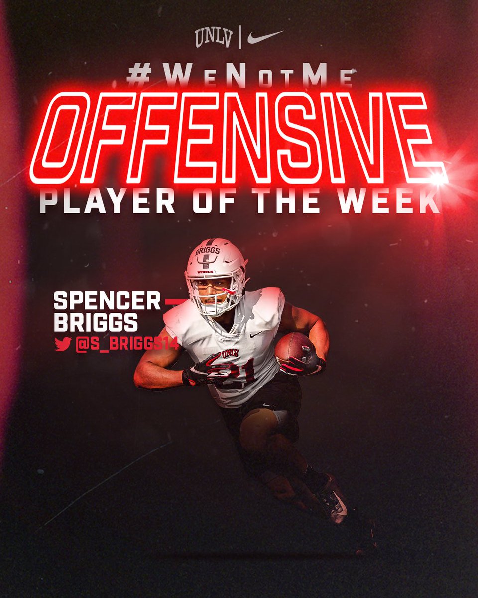 unlvfootball's tweet photo. Game 5️⃣ #WeNotMe scout team players of the week‼️

🎰 @iaamjuice 
🎰 @S_BRIGGS14 
🎰 @SethRobinn https://t.co/ImcwosKCfq