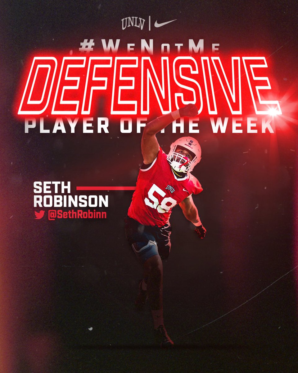 unlvfootball's tweet photo. Game 5️⃣ #WeNotMe scout team players of the week‼️

🎰 @iaamjuice 
🎰 @S_BRIGGS14 
🎰 @SethRobinn https://t.co/ImcwosKCfq