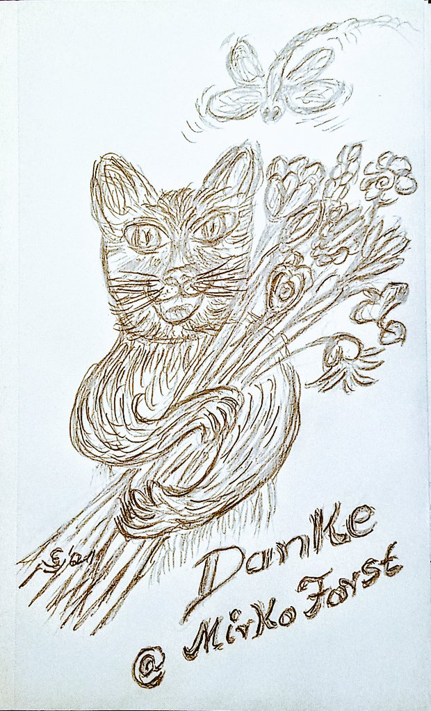 SyllaCarmen's tweet photo. @MircoForst @MircoForst #Craptember #Catember2021 #kleineKunstklasse #Pencildrawing #artistsontwitter #ArtistOnTwitter
Allerliebsten Dank 🤗😘 an die liebe @MircoForst und allen, die mit gemacht haben für die wunderschönen Bilder und die Inspirationen! Es hat so viel Freude gemacht!🐱❣️
!B https://t.co/GMwMqmPXGk
